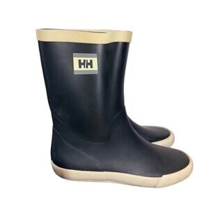 Helly-Hansen Men's Waterproof Cushioned Rain Boots Size 13 Black Sailing